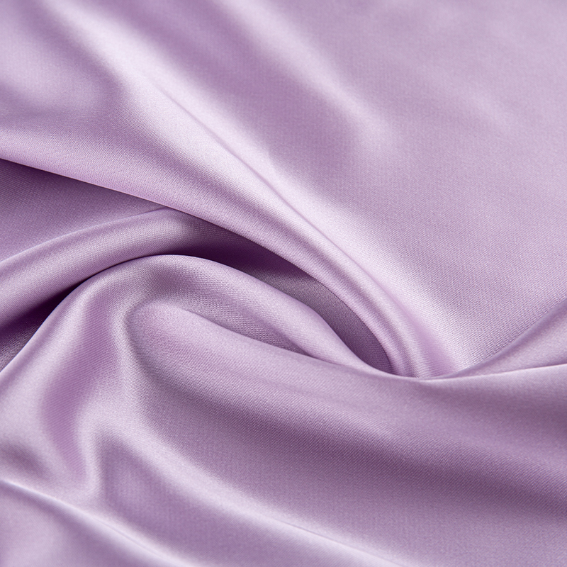 HY323 Dark Purple 180GSM kude elastinen satiini Polyesterikangas vaatteisiin, mekoihin, korkealuokkaisiin alusvaatteisiin