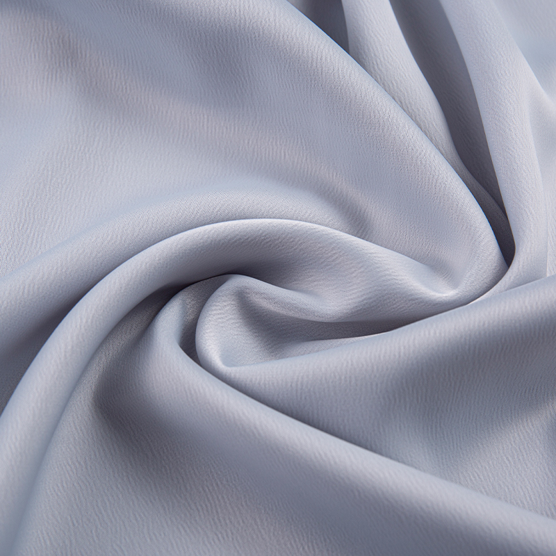 HY228 190GSM Ant Crepe Satin, Medium Ant Silk Mekkopaita Muoti Harmaa Kangas