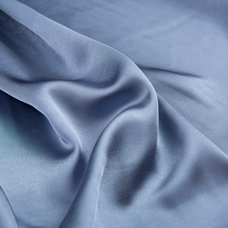 HY263 sininen 150cm 240GSM toimikas jäljitelmä asetaatti CEY Pure Polyester satiini naisten vaatekangas