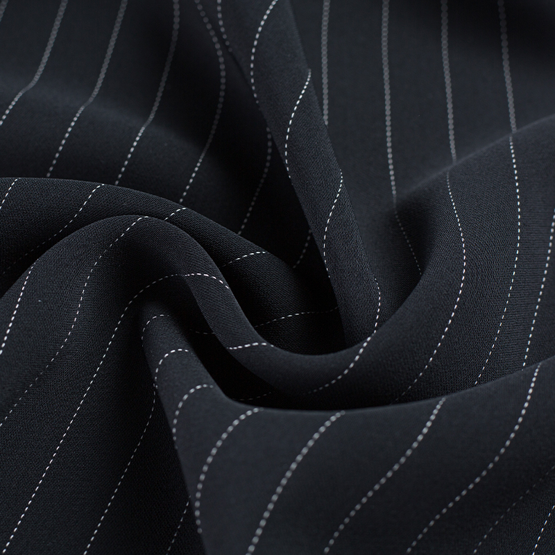 DS52(HY129) 236GSM 99%P 1% Rayon CEY Rayon Stripe CEY-kankaat