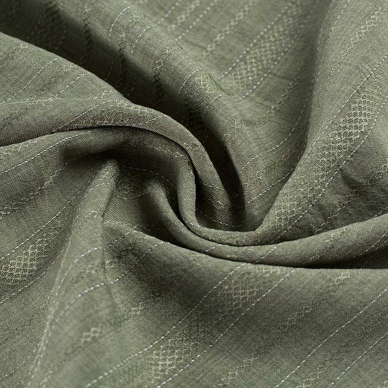 HY557-Rayon 136GSM 99%P 1% Rayon Diamond vuorotteleva paksuus raita Lyocell kangas
